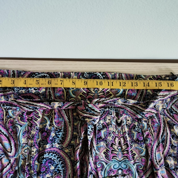 Tribal split wrap skirt, bohemian print SZ large - Picture 2 of 3